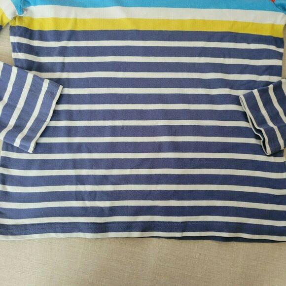 Mini Boden Boy's Rainbow Striped Long Sleeve Tee - Picture 5 of 10